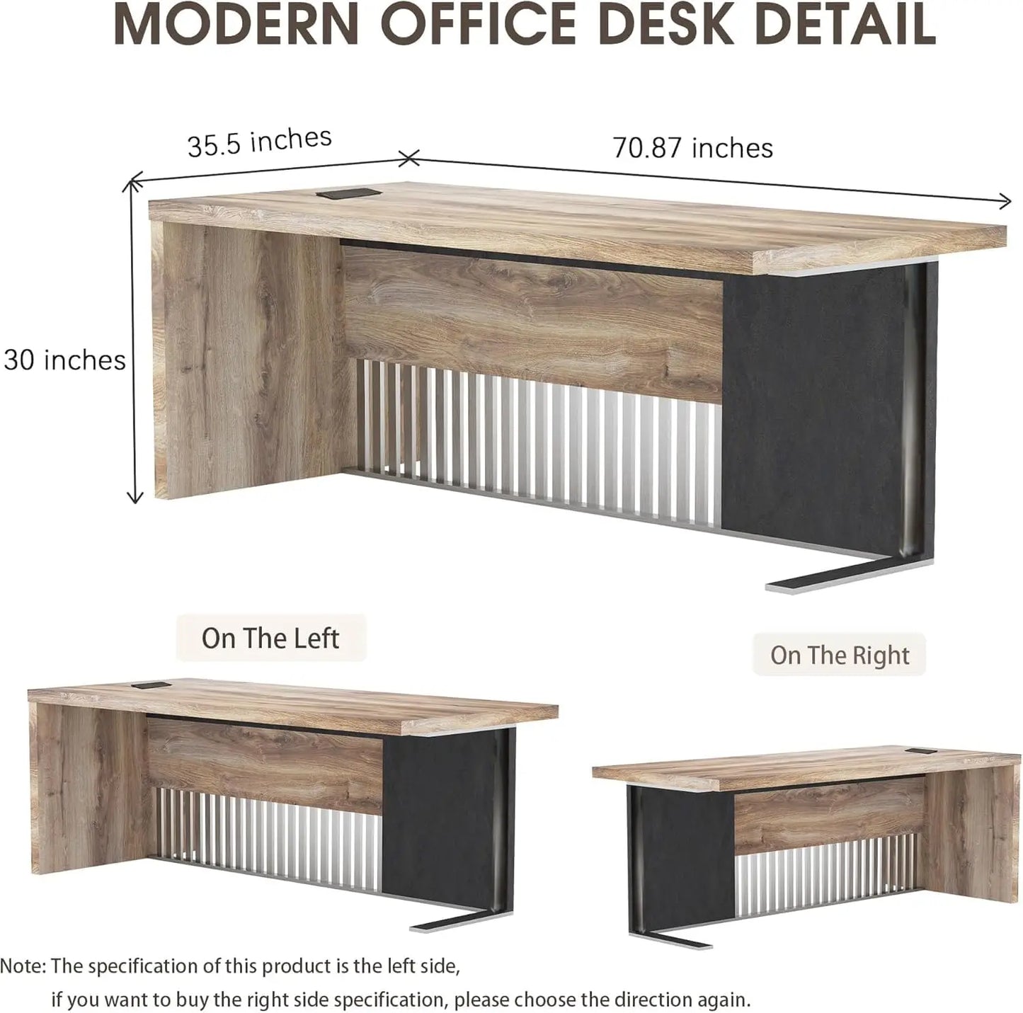 Modern Executive Office Desk For Home Office Computer Writing Desk