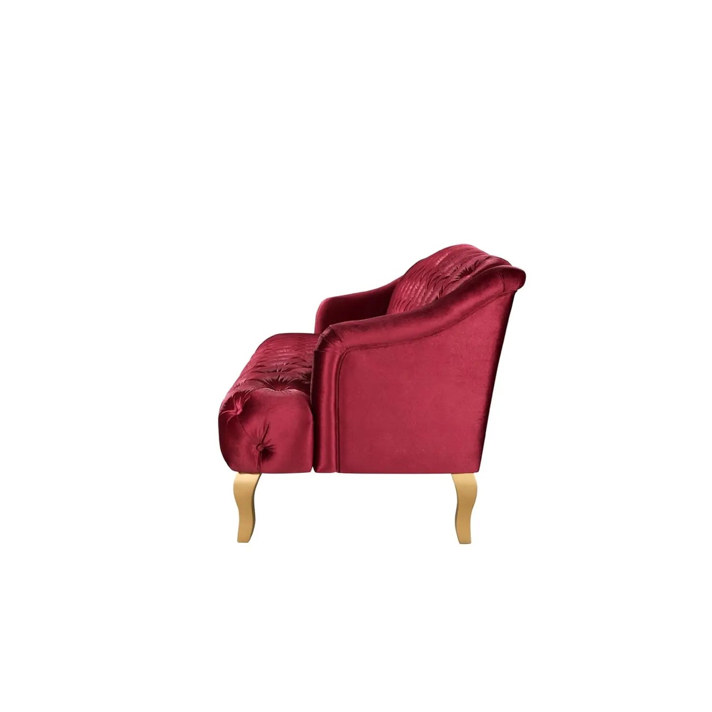 Modern Wingback Tufted Velvet Loveseat Settee Sofa