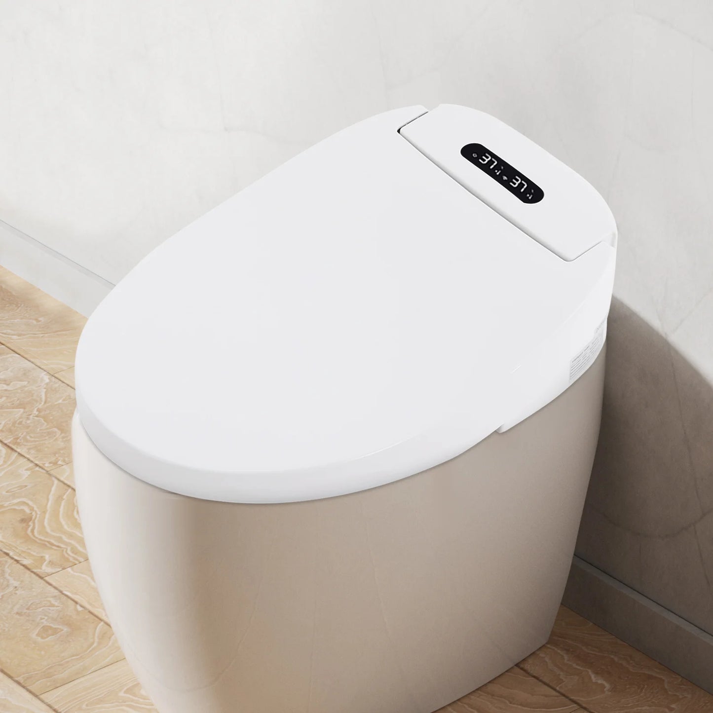 Intelligent Electric Bidet Toilet Seat With Remote And Self-Cleaning Nozzle