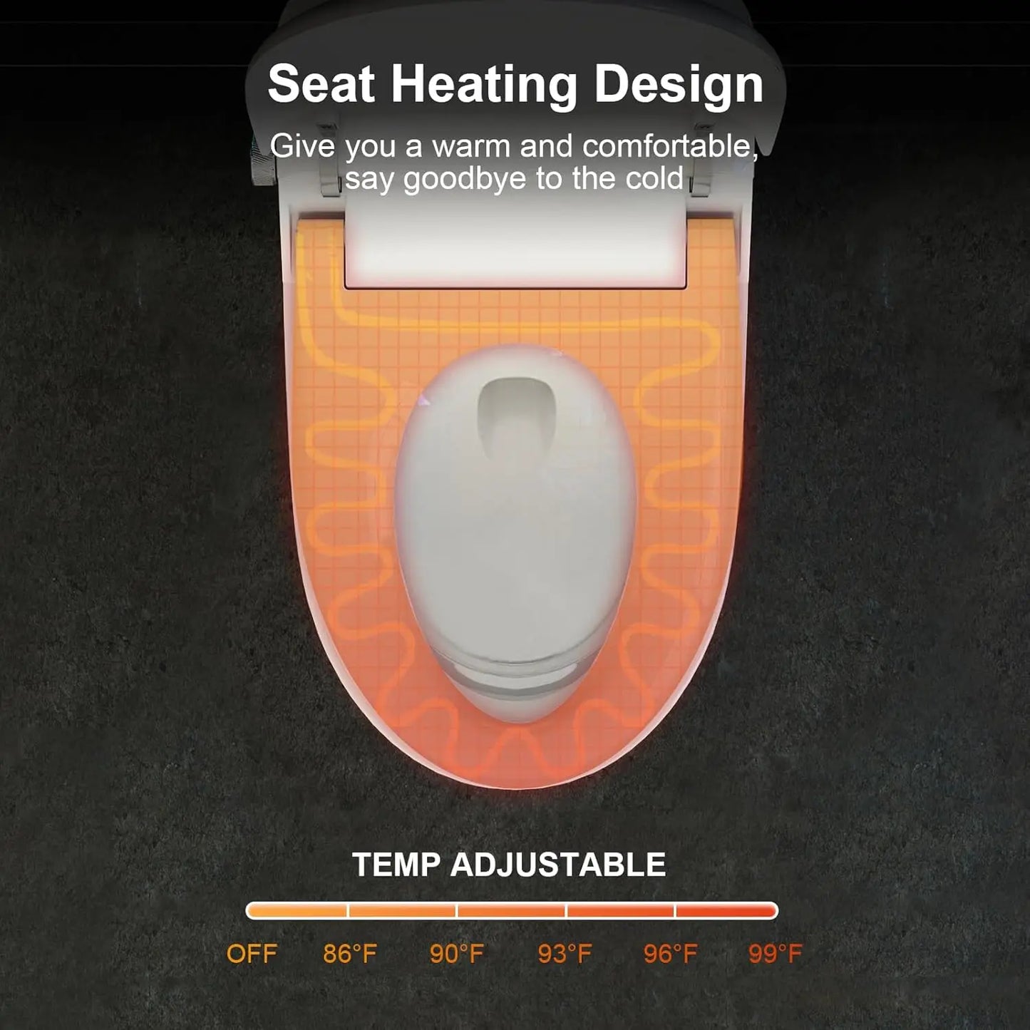 Smart Toilet With Bidet Built In Auto Flush Elongated