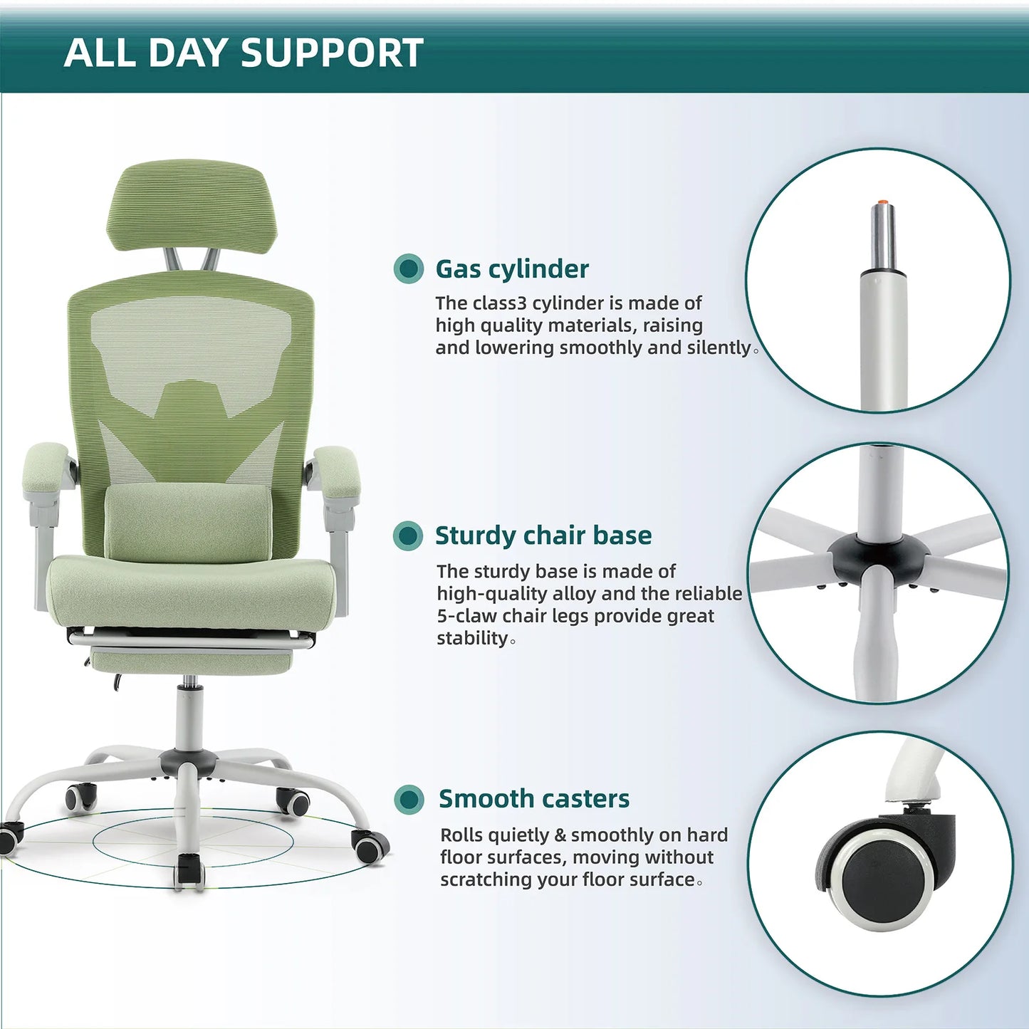 JHK Ergonomic Reclining High Back Mesh Office Chair