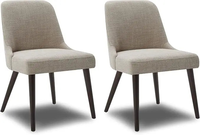 Mid-Century Modern Upholstered Dining Chair Set of 2