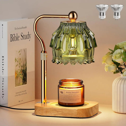Timer Dimmable Candle Warmer Lamp With Adjustable Height