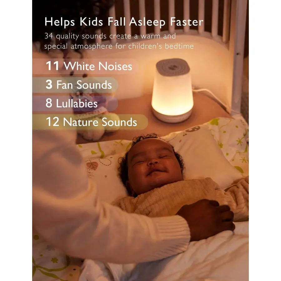 Baby White Noise Machine With Night Light And 34 Soothing Sounds
